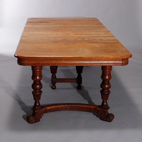 Antique Victorian Carved Oak Extension Dining Table, Four Leaves, Circa ... throughout Understanding the timeless appeal of vintage dining tables with antique legs
